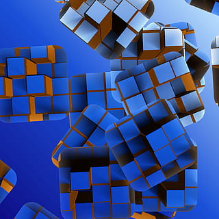 3drender, resum, Caixa, fons, formes, patró, modern, blau, a l'interior, tir de l'estudi, gran grup d'objectes, abundància, cap gent, forma de cub, forma, pila, multicolor, bloc de joguines, tecnologia, forma geomètrica, creativitat, gris, compost digital, disseny, primer pla, natura morta, complexitat, fons blau, 1080P, CC0, domini públic, lliure de regalies
