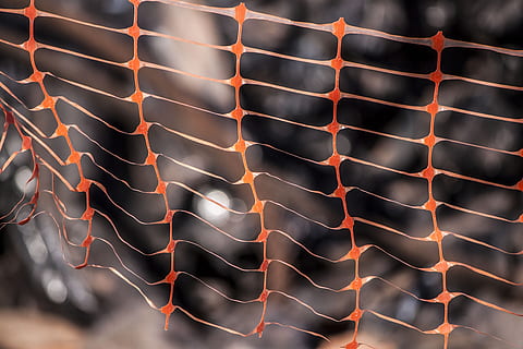 plastic, orange, security fence, background, net, pattern, abstract, texture, white, mesh, black, macro, closeup, shape, green, equipment, grid, design, fence, security, no people, full frame, focus on foreground, backgrounds, close-up, day, outdoors, nature, architecture, art and craft, built structure, metal, low angle view, glowing, repetition, sunlight, illuminated, lighting equipment, textured, roof tile, 4K, CC0, public domain, royalty free