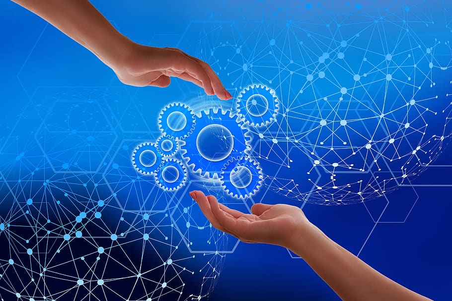 xarxa, treballar, equipament, engranatges, cadena de blocs, globus, digitalització, comunicació, a tot el món, mà, parada, seguretat, connexió, global, tecnologia, digital, estrella, galàxia, part del cos humà, mà humana, comunicacions globals, dades, Internet, xarxa d’ordinadors, tecnologia sense fils, blau, gent, adult, ciberespai, negoci global, tocar, negocis, espai, globus: objecte creat per l'home, resum, part del cos, xarxes socials, dit, 5K