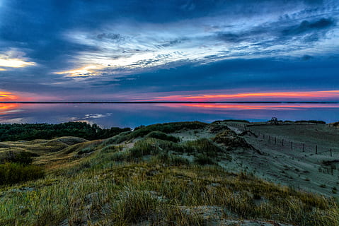panoramico, vista, oceano, Carta da parati 4k, spiaggia, nuvole, ambiente, erba, carta da parati hd, orizzonte, idilliaco, natura, fotografia naturalistica, carta da parati della natura, tranquillo, calmo, scenario, mare, paesaggio marino, cielo, estate, Alba, tramonto, tranquillo, nuvola - cielo, scenics - natura, paesaggio, bellezza nella natura, terra, pianta, nessuno, crepuscolo, scena tranquilla, la tranquillità, all'aperto, cielo drammatico, notte, destinazioni di viaggio, semi arido, 5K, CC0, dominio pubblico, privo di copyright