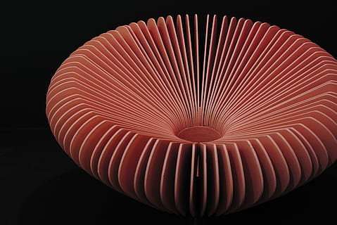 runden, rot, rechteckig, Formen Design, schwarzer Hintergrund, Muster, Studioaufnahme, Spiral-, drinnen, Nahansicht, keine Leute, Geometrische Figur, Kreis, Design, gestalten, einzelnes Objekt, Technologie, abstrakt, Papier-, Pilz, Kurve, texturiert, Kunststoff, ausgeschnitten, konzentrisch, 4K, CC0, gemeinfrei, lizenzfrei