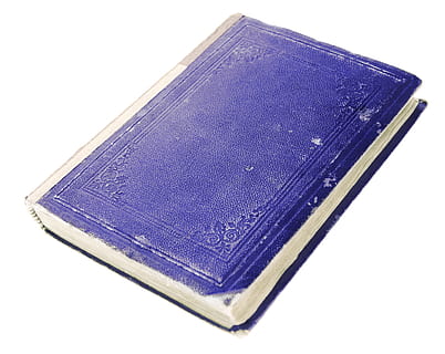 Buch, Bildung, Reiseführer, Wissen, Bibliothek, Alphabetisierung, Literatur, lesen, Lehrbuch, Arbeitsmappe, weißer Hintergrund, Studioaufnahme, drinnen, Stillleben, Nahansicht, Blau, ausgeschnitten, keine Leute, einzelnes Objekt, High Angle View, Sicherheit, gestalten, kopieren sie platz, Design, lila, Brieftasche, Schutz, glänzend, Veröffentlichung, Reichtum, persönliches Accessoire, 1080P, CC0, gemeinfrei, lizenzfrei