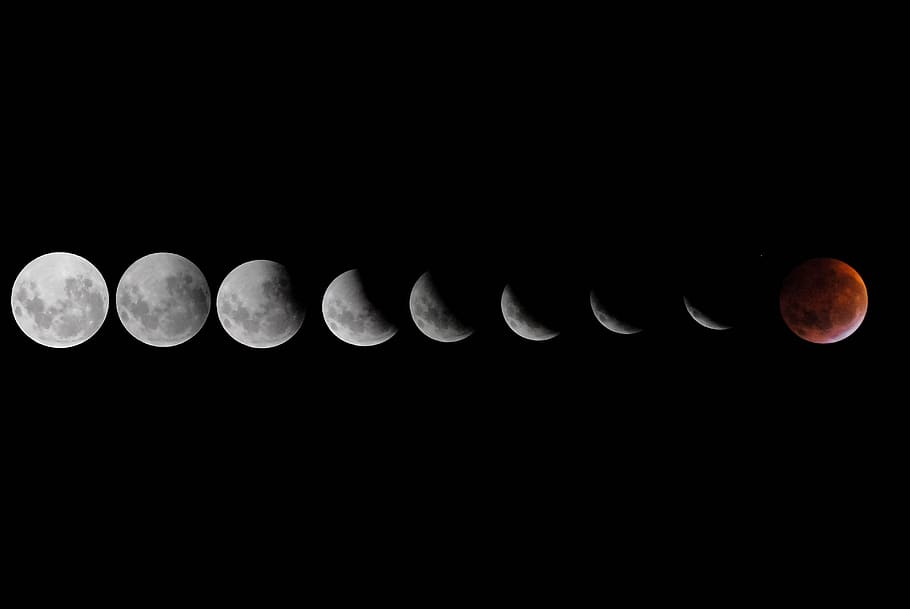 foto de l'eclipsi lunar, naturalesa, lluna, eclipsi, a l'aire lliure, espai exterior, nit, espai, Eclipse de lluna, univers, astronomia, eclipsi total, nebulosa, Conca, lluna plena, tela, planeta, terra, globus, llac, aigua, cel, fenomen natural, còpia espai, cap gent, superfície de la lluna, Lluna planetària, cercle, llum de la lluna, vista d’angle baix, fons negre, ciència, forma, forma geomètrica, canvi, astrologia, espai i astronomia, compost digital, 4K