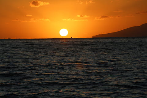 sol, apus de soare, plajă, strica, natură, peisaj, cale, nori, răsărit, frumos, apă, copac, în aer liber, ocean, insulă, cer, soare, mare, frumusețe în natură, scenice - natura, culoare portocalie, o scenă liniștită, liniște, malul mării, orizont, orizontul peste apă, idilic, scenă non-urbană, încrețit, lumina soarelui, nici o persoana, 5K, CC0, domeniu public, fără drepturi de autor