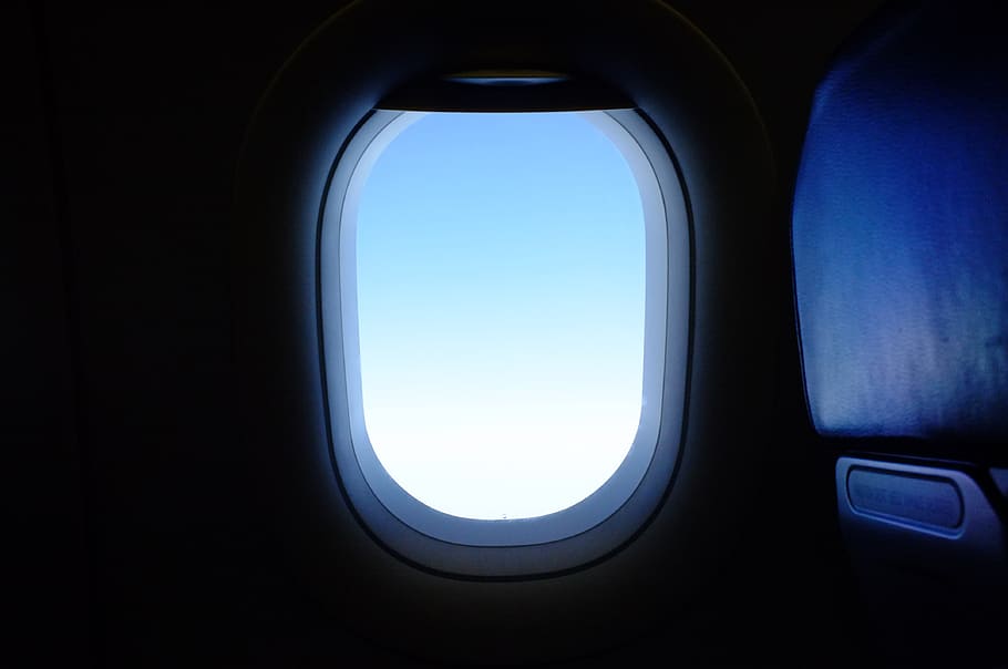 vindue, Sky, himmel, fredelig, berolige, chill, flyvningen, Himmelblå, ferie, tur, fly, blå, luftfartøj, køretøj interiør, transportmidler, transportform, rejse, flyvende, kommerciel flyvemaskine, ingen mennesker, forretningsrejse, forretning, mørk, teknologi, natur, tæt på, gennemsigtig, privatfly, luftfartsindustrien, luksus, 4K