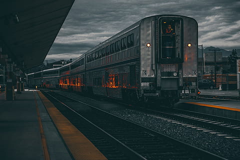 los angeles train, city and Urban, locomotive, los Angeles, movement, night, station, train, transport, uSA, rail transportation, track, railroad track, transportation, sky, mode of transportation, train - vehicle, cloud - sky, public transportation, nature, railroad station, railroad station platform, architecture, dusk, no people, built structure, sunset, outdoors, land vehicle, 4K, CC0, public domain, royalty free