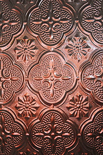 light, glass window, pattern, design, backgrounds, full frame, no people, indoors, built structure, architecture, repetition, textured, creativity, close-up, art and craft, floral pattern, shape, brown, religion, ornate, craft, geometric shape, ceiling, tiled floor, mural, architecture and art, 2K, CC0, public domain, royalty free