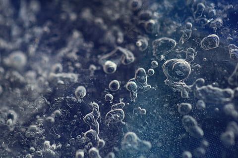 blau, gel, macro, bombolla, textura, foto macro, abstracció, bombolla d’aire, enfocament selectiu, fons, cap gent, marc complet, primer pla, naturalesa, aigua, sabó sud, patró, tirar, humit, a l'interior, fragilitat, vidre - material, dia, vidre, puresa, 5K, CC0, domini públic, lliure de regalies