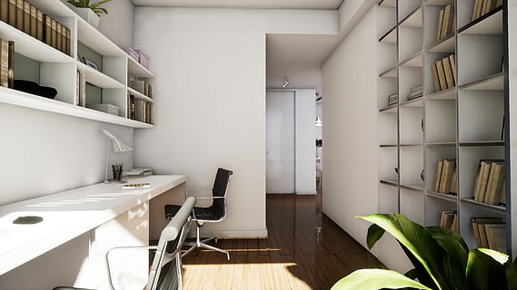 renderizar, sala de jantar, decoração, cadeira, mobília, assento, dentro de casa, moderno, ausência, esvaziar, ninguém, interior de casa, cor branca, mesa, sala doméstica, pavimento, casa, arquitetura, estante, madeira - material, dia, recurso de construção de parede, sala de estar, madeira, apartamento, 4K, CC0, domínio público, royalty free
