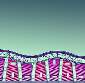puente, Países Bajos, Rotterdam, patio de recreo, pared, urbano, arquitectura, estructura construida, cielo, copia espacio, naturaleza, cielo limpio, día, nadie, exterior del edificio, techo, modelo, azul, vista de ángulo bajo, cultura de las artes y entretenimiento, al aire libre, edificio, parque de atracciones, sección alta, paseo en el parque de diversiones, emoción, 5K, CC0, dominio público, libre de derechos