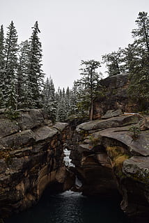 foto, rocós, muntanyes, pins, roques, cascada, coníferes, medi ambient, avets, flux, paisatge, molsa, naturalesa, fotografia de natura, muntanya rocosa, escènic, corrent, aigua, boscos, arbre, planta, bellesa a la natura, cap gent, rock, escenics - natura, cel, tranquil·litat, escena no urbana, sòlid, creixement, rock - object, terra, dia, bosc, escena tranquil·la, a l'aire lliure, aigua que flueix, que flueix, rierol: aigua que flueix, 4K, CC0, domini públic, lliure de regalies