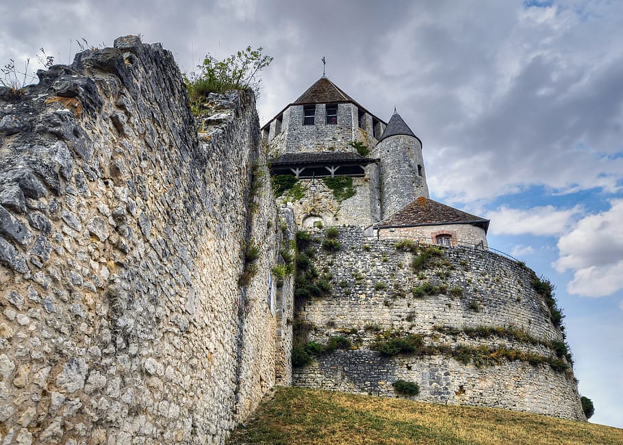 torre, mantenir, medieval, pierre, edat mitjana, castell, arquitectura, edifici, antic, història, torre caesar, provins, França, estructura construïda, exterior de l'edifici, núvol - cel, cel, el passat, dia, planta, naturalesa, cap gent, vell, vista d’angle baix, antiga ruïna, a l'aire lliure, lloc de culte, sòlid, abandonat, arruïnat, paret de pedra, 4K