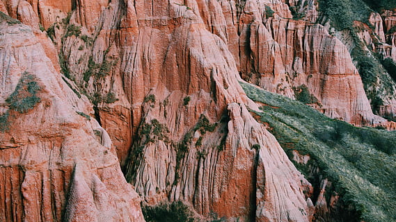 formació de roca marró, muntanya, a l'aire lliure, naturalesa, canyon, vall, arbre, planta, mesa, terra, rapa rosie, àrea protegida, senderisme, explorant, paisatge, argila, turó, referència, penya-segat, conífera, rock, formació de roca, rock - object, geologia, geografia física, bellesa a la natura, sòlid, tranquil·litat, cap gent, escena no urbana, dia, destinacions de viatge, escena tranquil·la, escenics - natura, viatjar, erosionat, formació, 5K, CC0, domini públic, lliure de regalies