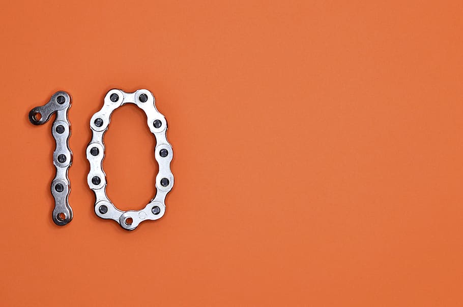cadena de bicicletes, formant, 1, 10, art, artístic, fons, bicicleta, cadena, personatge, crom, color, disseny, dígit, educació, element, Font, equipament, gràfic, il·lustració, industrial, indústria, enllaçat, màquina, mecànic, metall, metàl·lic, nombre, objecte, patró, reflexió, conjunt, forma, brilli, brillant, plata, acer, estil, símbol, deu, textura, tipus, vector, a l'interior, còpia espai, tir de l'estudi, fons de colors, emoció, joieria, unió, amor, emoció positiva, gent, senzillesa, article de costura, seguretat, primer pla, creativitat, forma del cor, marró, 5K