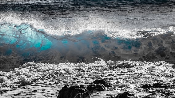 gelombang, berselancar, air, samudra, alam, semprot, guyuran, gerakan, pemandangan laut, pirus, spektakuler, laut, keindahan di alam, scenics - alam, olahraga, hari, tidak ada orang, olahraga Air, suhu dingin, pukulan ombak, Es, kekuasaan, di luar rumah, kekuatan di alam, beku, air mengalir, 5K, CC0, domain publik, bebas royalti