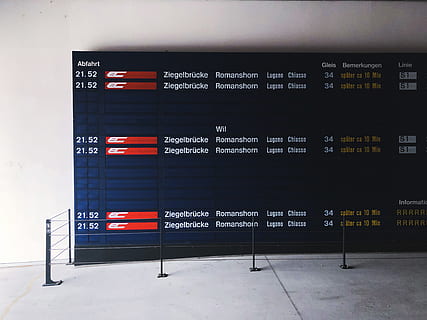 rettangolare, blu, bianca, punteggio, tavola, tabellone segnapunti, display, testo, zurigo, Svizzera, duttweilerstrasse 1, tenere sotto controllo, schermo, elettronica, macchina, Schermo a cristalli liquidi, Toni, ZHdK, ferrovia, SBB, interno, scuola, Fabian, esposizione, design, comunicazione, sceneggiatura occidentale, mezzi di trasporto, informazione, nessuno, cartello, guida, segno di informazione, architettura, modo di trasporto, numero, tabellone delle partenze di arrivo, trasporto pubblico, sceneggiatura non occidentale, copione, struttura costruita, caratteristica della parete, stazione della metropolitana, viaggio, 4K, CC0, dominio pubblico, privo di copyright