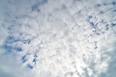 cloud, blue, sky, clouds, nature, color, landscape, atmosphere, background, texture, air, high, space, great, unbelievable, sunny, cloud - sky, cloudscape, scenics - nature, beauty in nature, white color, backgrounds, no people, low angle view, tranquility, environment, day, outdoors, tranquil scene, wind, fluffy, idyllic, meteorology, softness, abstract backgrounds, bright, 8K, CC0, public domain, royalty free