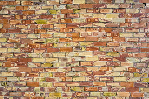 mattone, muro di mattoni, fotogramma intero, sfondi, struttura costruita, modello, parete, architettura, caratteristica della parete, strutturato, nessuno, giorno, esterno dell'edificio, Marrone, all'aperto, ripetizione, avvicinamento, fianco a fianco, multicolore, intemperie, 4K, CC0, dominio pubblico, privo di copyright
