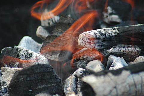 grill, płomień, palenie, log, drewno kominkowe, zbliżenie, drewno, drewno - materiał, Natura, selektywne skupienie, dzień, żadnych ludzi, ciepło - temperatura, drzewny, węgiel, ogień, na dworze, ogień - zjawisko naturalne, dym - struktura fizyczna, drzewo, obfitość, pełna ramka, 2K, CC0, domena publiczna, darmowe zdjęcia