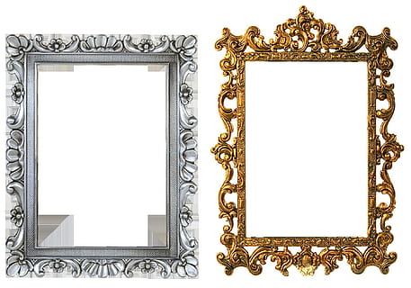 montuur, framing, ronde, voorwerp, structuur, grafisch, fotolijst, kopie ruimte, studio opname, blanco, geen mensen, binnenshuis, witte achtergrond, uitknippen, kunst en ambacht, rechthoek, goudkleurig, overladen, leeg, door de mens gemaakt, door de mens gemaakt object, witte kleur, antiek, ontwerp, luxe, 1080P, CC0, publiek domein, royaltyvrij
