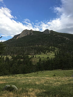cer, Munte, peisaj, nori, nor - cer, plantă, mediu inconjurator, liniște, o scenă liniștită, frumusețe în natură, scenice - natura, teren, natură, nici o persoana, iarbă, zi, scenă non-urbană, Culoarea verde, copac, creştere, în aer liber, varf de munte, de munte, gamă, 4K, CC0, domeniu public, fără drepturi de autor