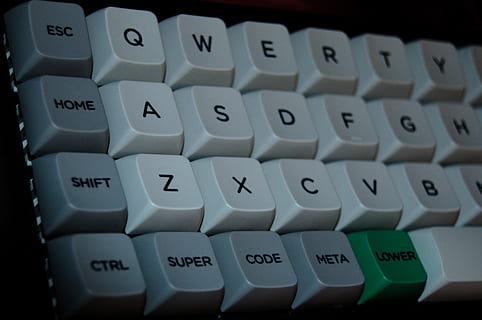 mini, keyboard, code, ortho-linear, computer, communication, text, computer keyboard, computer equipment, computer key, letter, computer part, technology, alphabet, number, no people, western script, connection, indoors, close-up, white color, high angle view, full frame, keypad, push button, 4K, CC0, public domain, royalty free