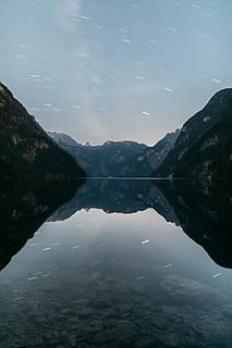 llac, arbres, arbre, reflexió, estrella, estrelles, astro, astrofotografia, startrail, estel, startrails, a7rii, sony, paisatge, bonic, naturalesa, königssee, bayern, baviera, aigua, bellesa a la natura, davant del mar, escenics - natura, tranquil·litat, cel, muntanya, escena tranquil·la, cap gent, Serra, dia, idíl·lic, escena no urbana, simetria, a l'aire lliure, núvol - cel, 4K, CC0, domini públic, lliure de regalies