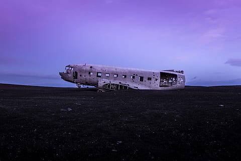 plane, abandoned, wrecked, aircraft, airplane, old, aviation, aeroplane, body, exploited, fra, ework, structure, hull, broken, crashed, disaster, aircraft cemetary, mode of transportation, sky, transportation, damaged, nature, air vehicle, crash, history, accidents and disasters, obsolete, travel, run-down, land, architecture, no people, the past, ruined, destruction, deterioration, 2K