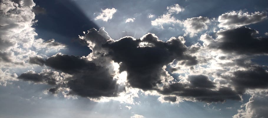 bulutlu, gökyüzü, gündüz, bulut, ışık, güneş ışını, Güneş ışığı, bulut - gökyüzü, cloudscape, dramatik gökyüzü, karamsar gökyüzü, çevre, doğa, rüzgar, doğada güzellik, atmosfer, arka, karanlık, açık havada, mavi, fırtına, manzaralar - doğa, insansız, meteoroloji, yağmur, iklim, 1080P