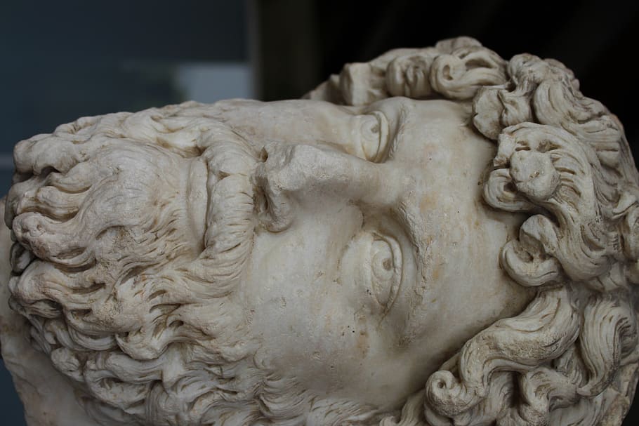 Grècia, Atenes, bust, marbre, hadrian, retrat, pedra, cara, estàtua, art i artesania, artesania, creativitat, escultura, primer pla, representació, representació humana, cap gent, centrar-se en primer pla, arquitectura, material de pedra, talla - producte artesanal, semblança masculina, dia, emoció, història, a l'interior, vell, semblança femenina, àngel, ornamentat, 5K