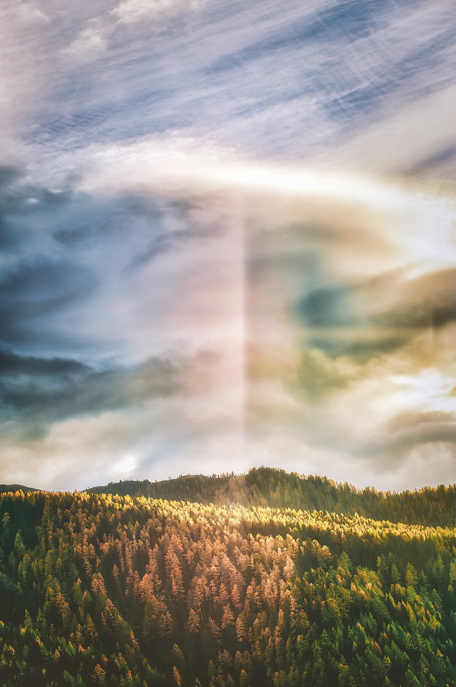 Grün, Gras, Blau, Himmel, Trübung, Wolken, Dämmerung, Tageslicht, Umgebung, Landschaft, Licht, Handy-Hintergrundbild, Natur, Naturtapete, szenisch, Sommer-, Wetter, wolke - himmel, Schönheit in der Natur, Szenen - Natur, ruhige Szene, Ruhe, keine Leute, Nicht-städtische Szene, Pflanze, idyllisch, Regenbogen, Land, Sonnenuntergang, draußen, Tag, Feld, 5K