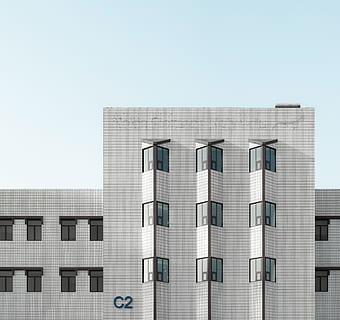 edificio in cemento grigio, costruzione, condominio, alloggiamento, cittadina, alto aumento, città, urbano, edificio per uffici, architettura, centro Congressi, calcestruzzo, Home decor, Torre, Torre di controllo, Casa, in casa, villa, Quartiere, dimora, struttura costruita, esterno dell'edificio, cielo, cielo sereno, finestra, nessuno, Inquadratura dal basso, giorno, moderno, ufficio, natura, copia spazio, blu, edificio per uffici esterno, all'aperto, modello, forma, grattacielo, 4K, CC0, dominio pubblico, privo di copyright
