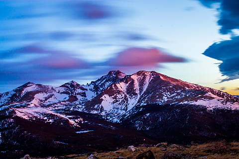 vista, motxilla, cel, fred, senderisme, Serra, sol, arbre, rock, neu, núvol, hivern, muntanya, sortida del sol, al matí, llarg, meeker, anhel el pic, escenics - natura, bellesa a la natura, núvol - cel, escena tranquil·la, tranquil·litat, naturalesa, cap gent, temperatura de fred, cim de muntanya, idíl·lic, escena no urbana, rock - object, muntanya nevada, a l'aire lliure, formació, 4K, CC0, domini públic, lliure de regalies