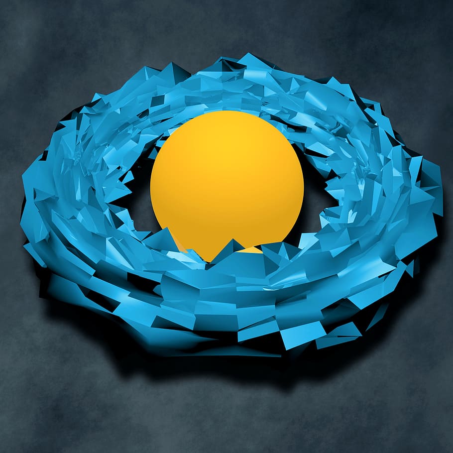 groc, blau, cercle, fons, decoració, ornament, color, creatiu, fons de pantalla, il·lustració, a l'interior, tir de l'estudi, forma, primer pla, gris, forma geomètrica, cap gent, menjar, disseny, menjar i beguda, ou, rovell d'ou, fons gris, esquerdat, vista d’angle alt, paper, natura morta, fons blau, 2K
