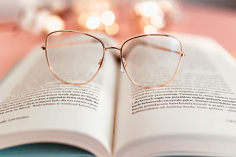 open, book, pink, background, reading, glasses, learning, pink backgound, study, feminine, eyeglasses, publication, close-up, selective focus, no people, indoors, still life, paper, two objects, education, text, eyesight, focus on foreground, studio shot, wisdom, eyewear, personal accessory, studying, 5K, CC0, public domain, royalty free