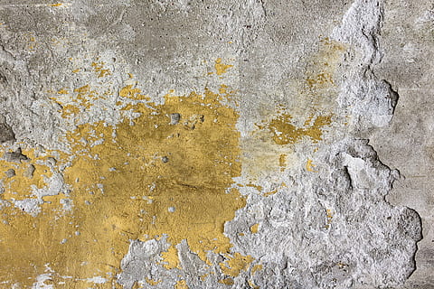 calcestruzzo, parete, struttura, sfondi, strutturato, fotogramma intero, caratteristica della parete, nessuno, struttura costruita, architettura, intemperie, giallo, vecchio, ruvido, avvicinamento, giorno, cattiva condizione, corri giù, danneggiato, modello, sbucciare, deterioramento, all'aperto, cemento, 4K, CC0, dominio pubblico, privo di copyright