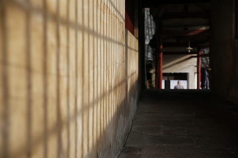 temple, arquitectura, estructura construïda, edifici, funció de construcció de parets, cap gent, a l'interior, arcade, passadís, dia, el camí a seguir, seguretat, direcció, enfocament selectiu, protecció, paret, abandonat, indústria, 5K, CC0, domini públic, lliure de regalies