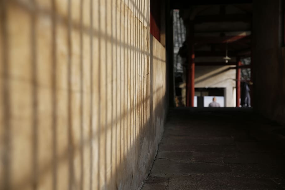 temple, arquitectura, estructura construïda, edifici, funció de construcció de parets, cap gent, a l'interior, arcade, passadís, dia, el camí a seguir, seguretat, direcció, enfocament selectiu, protecció, paret, abandonat, indústria, 5K