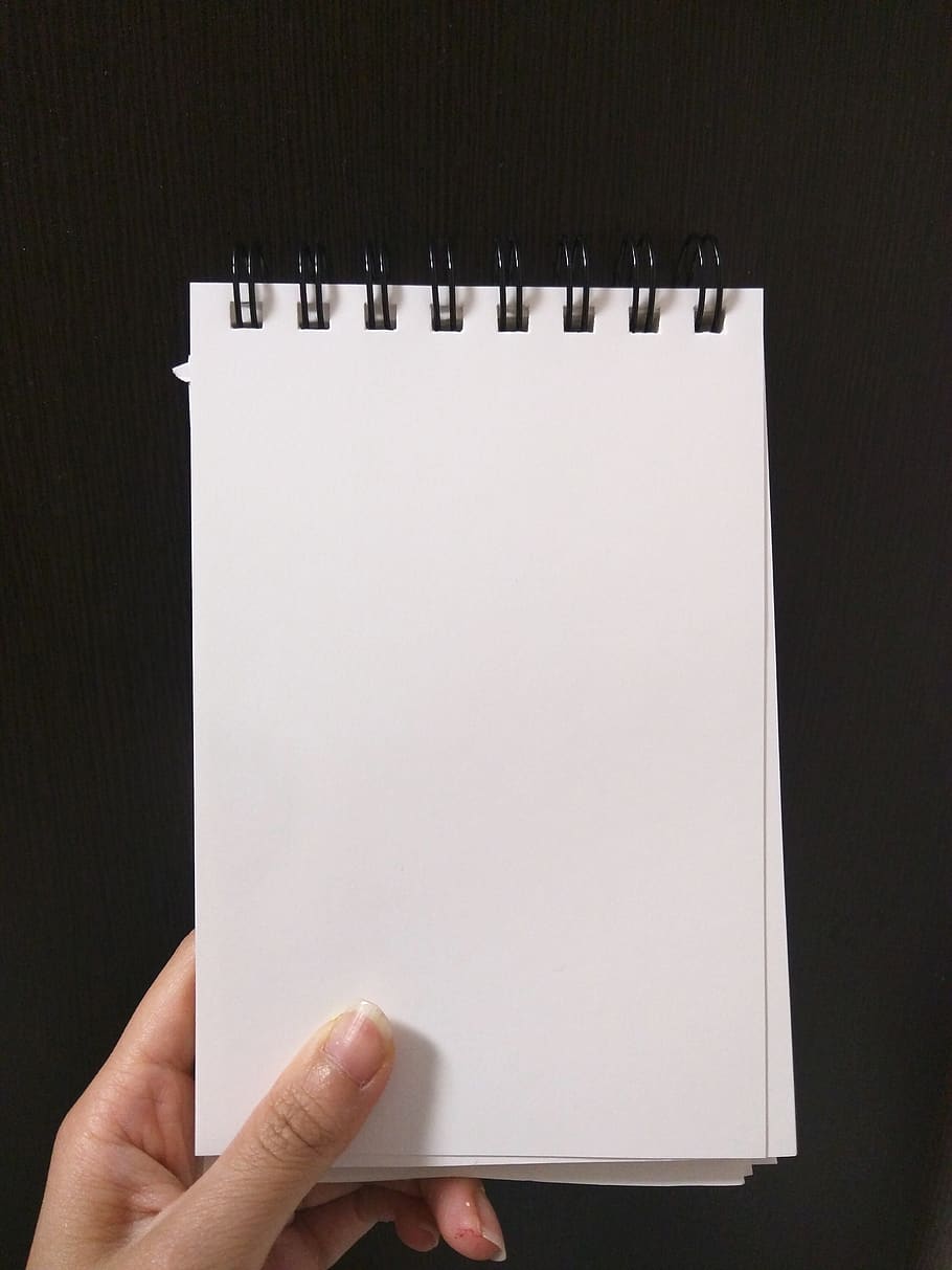persona, detenzione, vuoto, taccuino, promemoria, pagina, foglio, bianca, Scrivi, mano umana, parte del corpo umano, mano, una persona, carta, copia spazio, prospettiva personale, parte del corpo, Colore bianco, dito, dito umano, in casa, persona irriconoscibile, avvicinamento, persone reali, comunicazione, lista di cose da fare, 4K