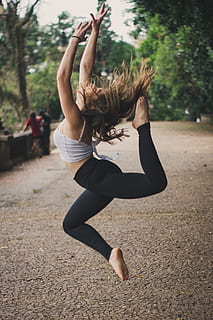 ballerina dancing, dance, dancing, person, pose, woman, lifestyles, real people, exercising, one person, healthy lifestyle, full length, young women, leisure activity, vitality, flexibility, wellbeing, women, young adult, nature, focus on foreground, sports clothing, balance, sport, human arm, arms raised, hairstyle, skill, outdoors, physical activity, 4K, CC0, public domain, royalty free