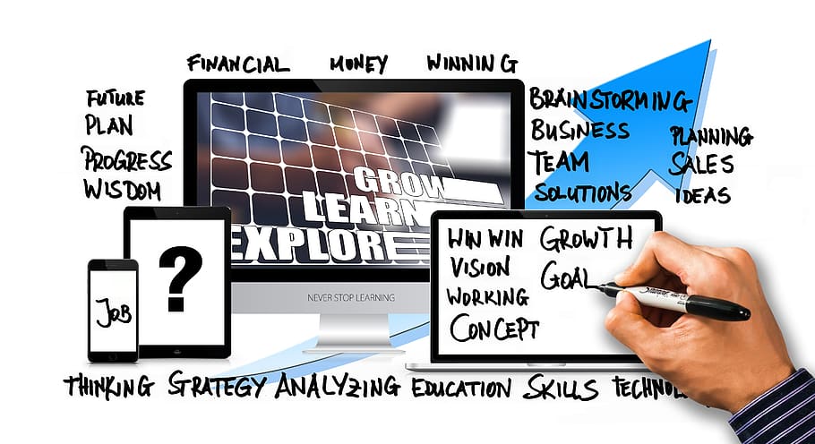 negocis, conceptes, mà, escriure, presentació, monitor, concepte, idea, estratègia, empresa, desenvolupament, planificació, èxit, pla, objectiu, portàtil, lancer, carrera, tecnologia, mà humana, tecnologia sense fils, comunicació, negoci corporatiu, part del cos humà, connexió, ordinador, monitor d’ordinador, xarxa d’ordinadors, Internet, dades, equips informàtics, text, equipament, pantalla, comunicacions globals, diagrama, pantalla de cristall liquid, bloc de notes, dit, 5K