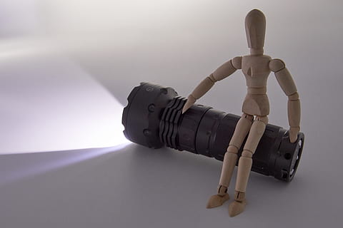 light, flashlight, dude, guy, dummy, puppet, wood, led, torch, lamp, ray, human representation, representation, figurine, male likeness, no people, art and craft, technology, creativity, robot, toy, nature, craft, futuristic, doll, day, mannequin, indoors, sculpture, air vehicle, 5K, CC0, public domain, royalty free