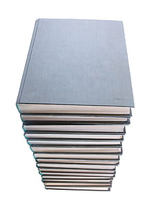 book, books, stack, education, encyclopedia, heap, information, isolated, knowledge, literature, textbook, white background, studio shot, cut out, indoors, no people, paper, close-up, copy space, single object, still life, white color, pattern, publication, document, blank, simplicity, large group of objects, communication, hardcover book, 2K, CC0, public domain, royalty free