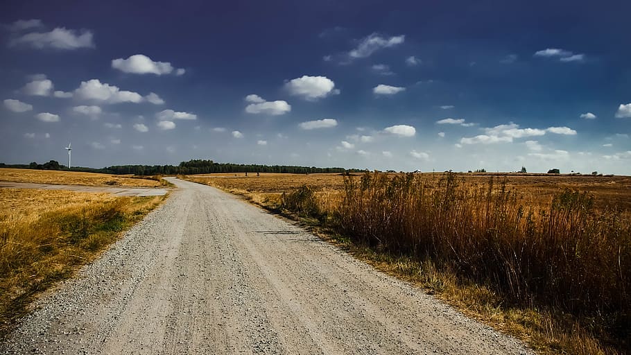 šedá, silnice, hnědý, tráva, bílý, zataženo, nebe, mraky, polní cesta, pole, Příroda, větrný mlýn, směr, krajina, cesta vpřed, životní prostředí, mrak - nebe, přeprava, přistát, klidné scény, klid, scenics - příroda, rostlina, nikdo, perspektiva, špína, venku, dlouho, 4K