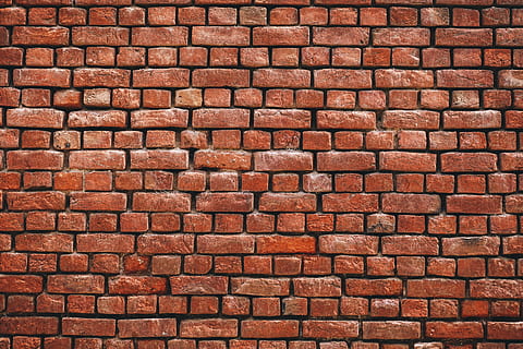 photography of brickwall, blocks, bricks, brickwall, brickwork, pattern, pieces, rough, solid, surface, texture, wall, brick, full frame, backgrounds, brick wall, textured, built structure, architecture, no people, red, wall - building feature, brown, in a row, close-up, arrangement, repetition, large group of objects, day, outdoors, textured effect, 5K, CC0, public domain, royalty free