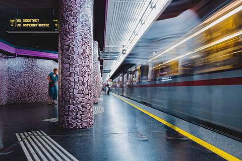 timelapse photo, train, passing, station, platform, motion, movement, urban, city, subway, underground, person, passenger, waiting, travel, transport, 2, u, u 2, u2, 100d, canon, wallpaper, transportation, speed, people, urban Scene, city Life, blurred Motion, people Traveling, subway Station, mode of Transport, commuter, traffic, railroad Track, railroad Station Platform, architecture, subway Train, tunnel, subway Platform, asia, modern, street, business, rush Hour, night, journey, public Transportation, business Travel, 5K, CC0, public domain, royalty free