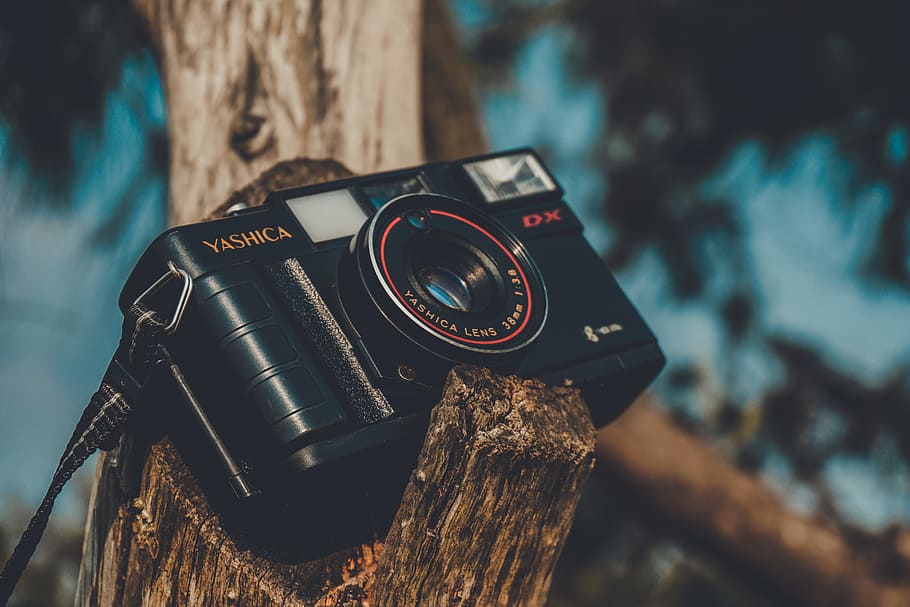 Černá, yashica point-and-shoot fotoaparát, akce, clona, Fotoaparát, digitální fotoaparát, objev, elektronika, zařízení, průzkum, soustředit se, nástroj, objektiv, světlo, film, starý fotoaparát, venku, fotografování, rekreace, závěrky, technologie, cestovat, vinobraní fotoaparát, zoom, fotografická témata, fotoaparát - fotografické vybavení, zaměřit se na popředí, detail, fotografické vybavení, objektiv - optický přístroj, nikdo, focení, jeden objekt, retro stylu, antický, starý, uvnitř, dřevo - materiál, čočka - oko, 5K