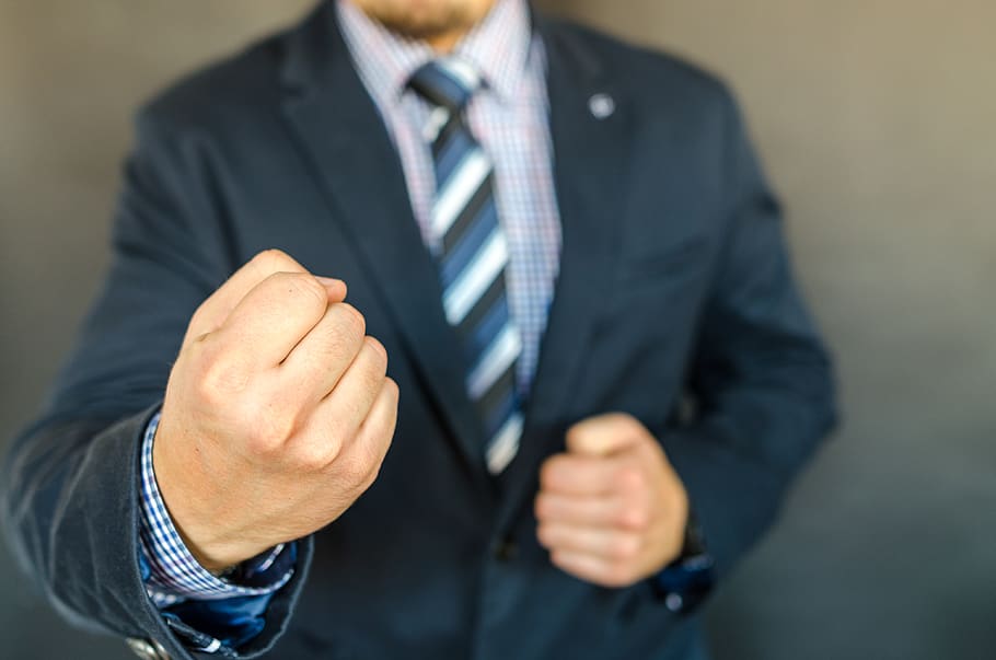 men's black blazer, action, aggression, aggressive, blur, body, businessman, defence, defense, fashion, fist, focus, guy, hands, indoors, job, male, man, modern, outfit, person, pose, punch, scene, standing, suit, threat, wear, business person, business, men, corporate business, human body part, adult, males, one person, human hand, hand, communication, midsection, occupation, professional occupation, gesturing, technology, well-dressed, global communications, menswear, 4K
