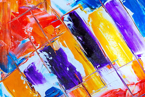 fons de pantalla multicolor, multicolor, art i artesania, marc complet, fons, creativitat, pintura, pintures, cap gent, pintura a l'oli, primer pla, artesania, a l'interior, color vibrant, pintura acrílica, resum, textura, dibuix - producte artístic, desordenat, raspall, aquarel·la, art i equipament artesanal, efecte texturat, porpra, 4K, CC0, domini públic, lliure de regalies