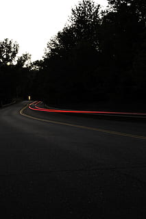 calcestruzzo, strada, macchine, passaggio, luce, albero, foresta, bosco, sentiero leggero, lunga esposizione, viaggio su strada, viaggio, buio, notte, sera, gatto, amico, colore, ombra, indietro, nube, fiore, asfalto, autostrada, mezzi di trasporto, nessuno, natura, curva, velocità, linea di divisione, scena rurale, traffico, all'aperto, paesaggio, autostrada a più corsie, guida, cielo, linea singola, 5K, CC0, dominio pubblico, privo di copyright